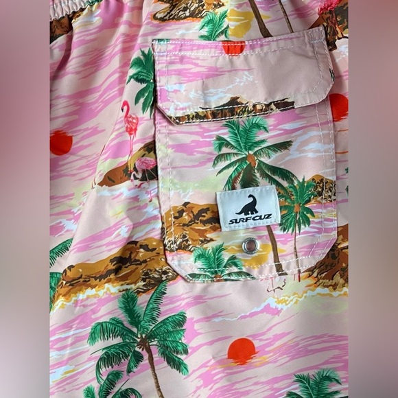 Surf cuz  Size:XXL Men’s Swim Trunks Drawstring Multi Color - Picture 6 of 8
